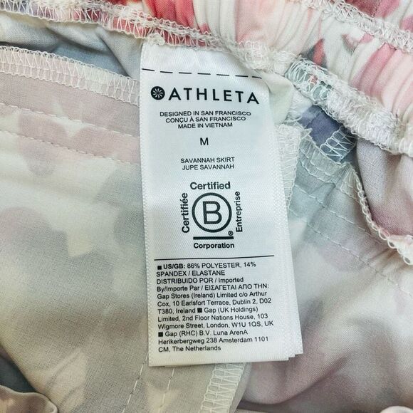 Athleta Jupe Savannah Pull On Skirt Skirt Floral Size Medium - Picture 6 of 8